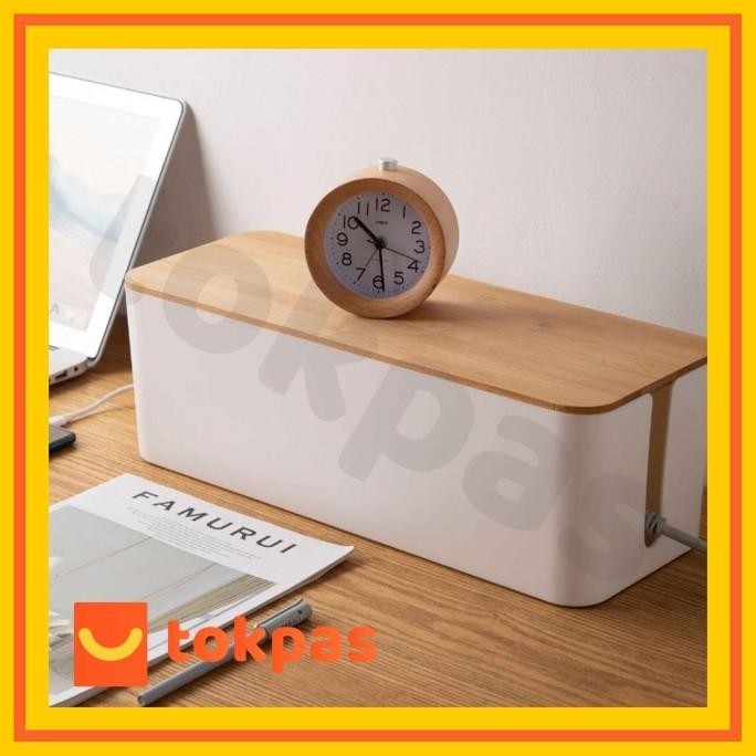 

Kotak Organizer Kabel Pengaman Stop Kontak / Cable Wire Management Sto Kualitas Premium