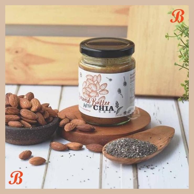 

| HOF | HOUSE OF ORGANIX ALMOND BUTTER WITH CHIA SEEDS 250 GR