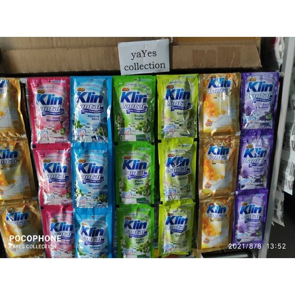 Soklin Lantai Renceng 6 PCS Sachet So Klin 25ml Lavender Apple rose Flower Sabun Cuci Pembersih