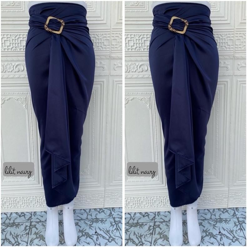 MILIKI ROK LILIT POLOS PREMIUM / ROK LILIT POLOS / ROK LILIT / ROK POLOS SATIN TERMURAH