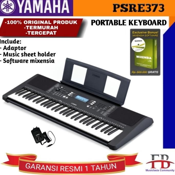 Keyboard Yamaha Psr E373 / E 373 / E-373 / Psre-373 Garansi Resmi