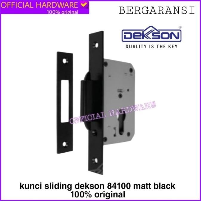Kunci Pintu Sliding Dekson 84100 Matt Black Kunci Mekar Hitam Dekson Kualitas Premium