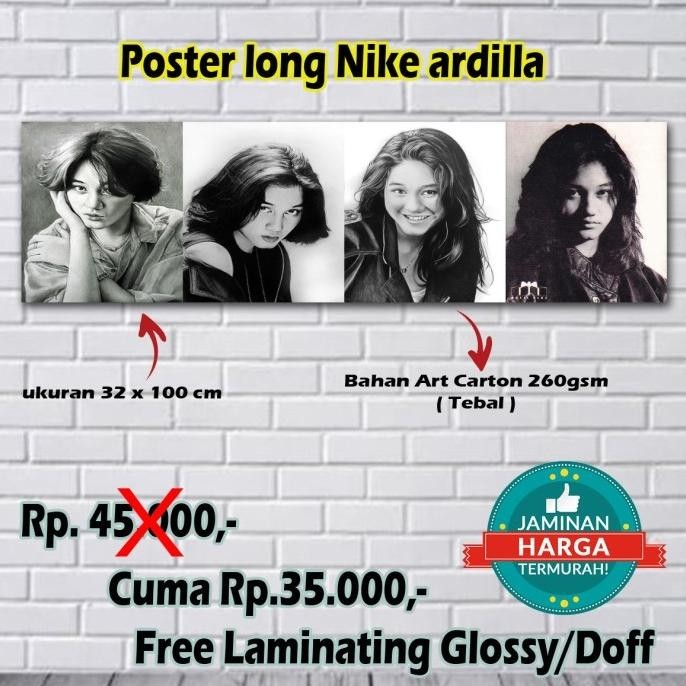

Nike Ardilla Poster 32x100cm FREE LAMINATING DOFF/GLossy