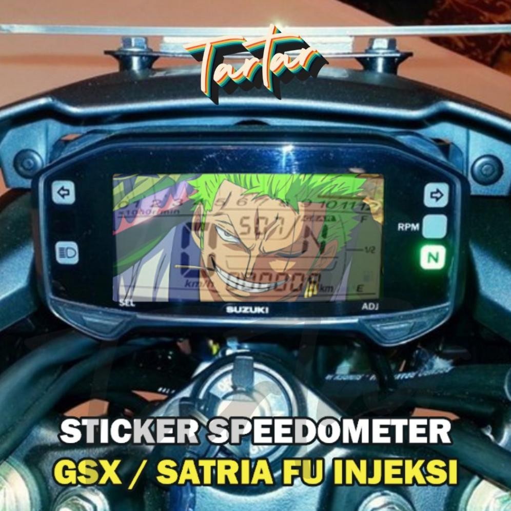"Cashback Cepat" Sticker Stiker Spido / Speedometer Transparant Anime GSX R15 / Satria Fu Injeksi ||