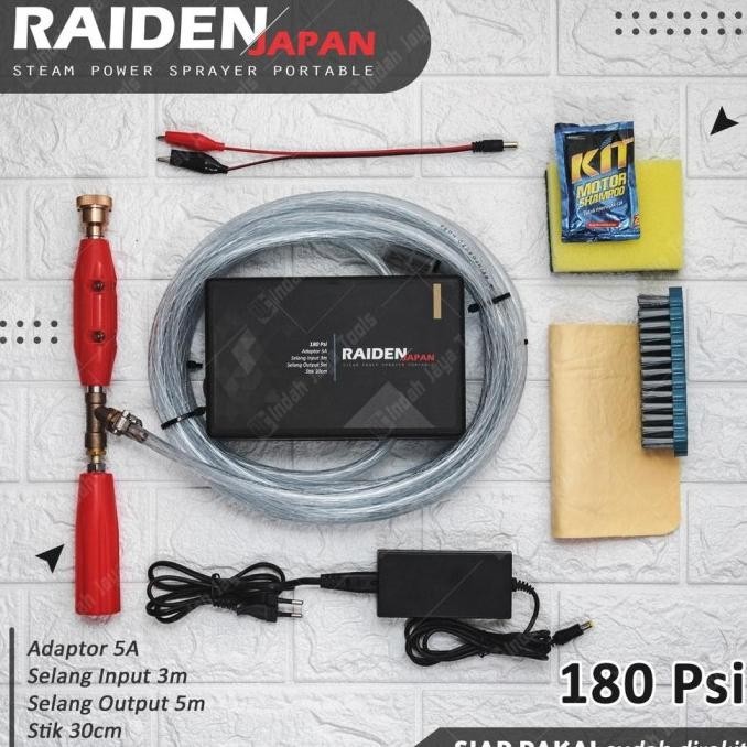 SALE STOK SCBR Mesin Cuci Motor Mini Portable RAIDEN JAPAN - Alat Cuci AC Steam TERLARIS