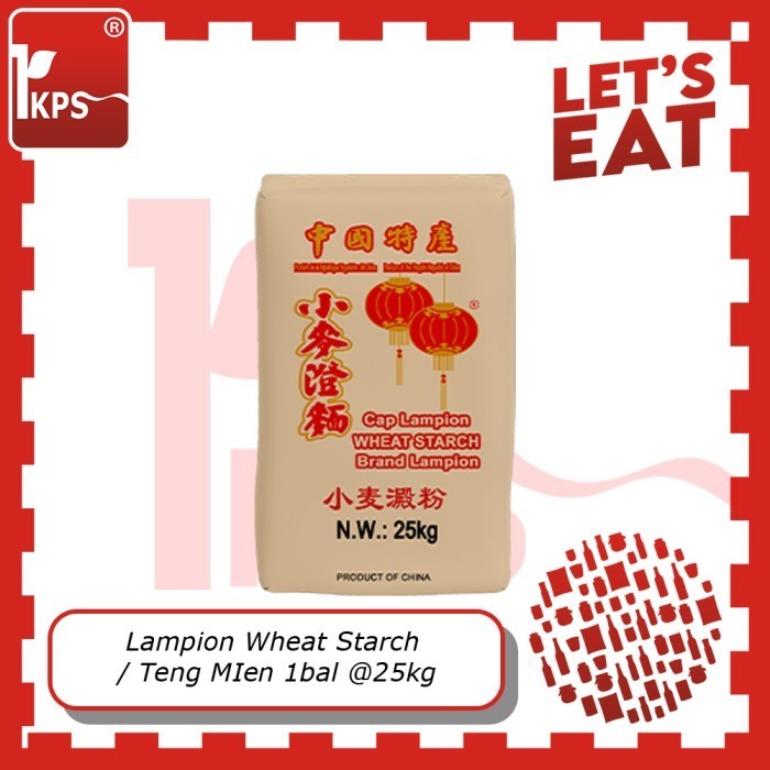 

Bettifer (Khusus Instan Kurir) Teng Mien / Wheat Starch 1Bal @ 25Kg "Lampion