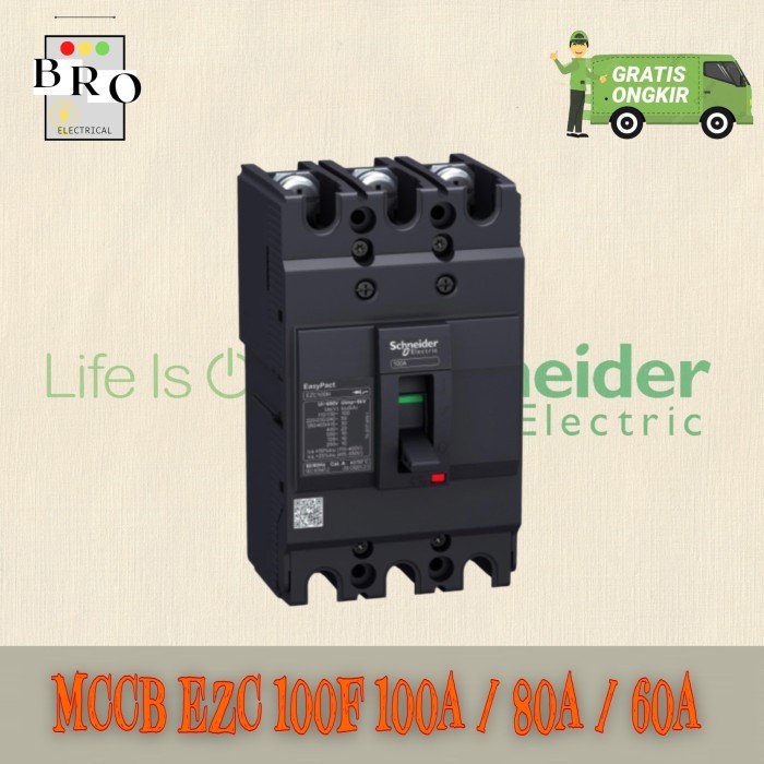 SCHNEIDER BREAKER MCCB NFB EZC 100F 60/80/100