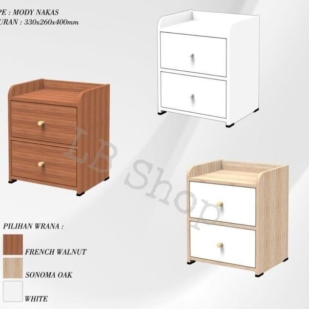 Lemari Kayu Kecil Laci/Nakas Laci/Be Side Table Ukuran 47X39X50Cm