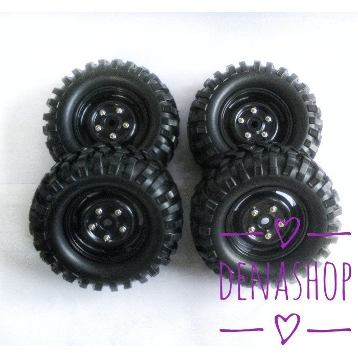 Ban 96mm soft velg Beadlock looklike Wheel RC WPL MN Crawler hex 12mm JUAL