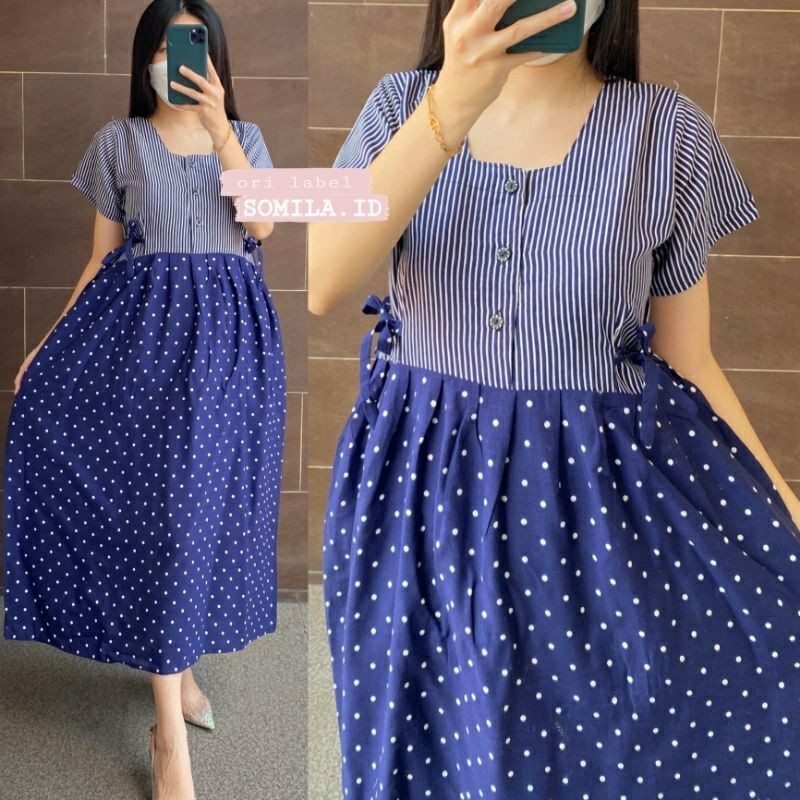 Daster Wanita Terbaru 2024 Dewasa Mididress Ibu Pakaian Dester Hamil Pendek Piyama Cewek Dster Midi 