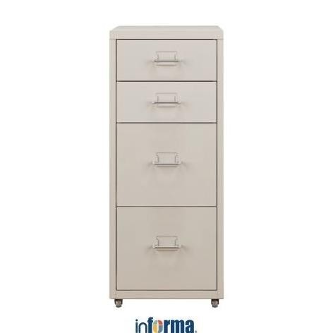 

New Sale Informa Nord Filing Cabinet Metal 4 Tingkat - Krem Terbaik