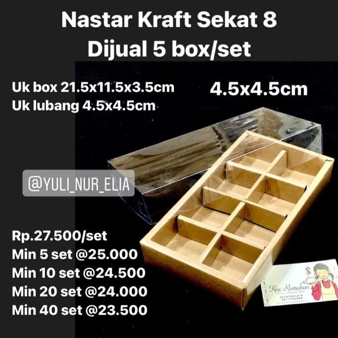 

Nastar Kraft Sekat 8 Di 5 Box/Set Berkualitas