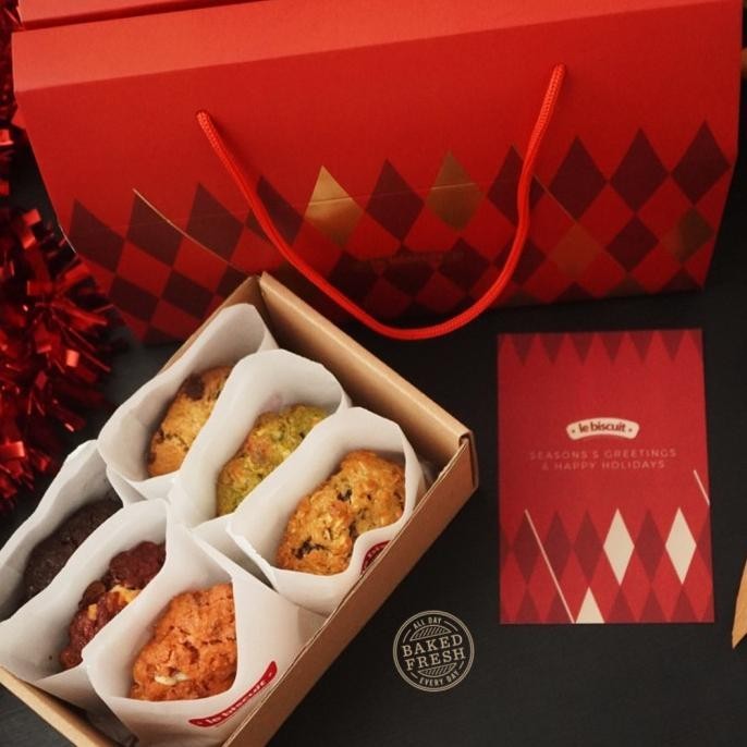 

Le Biscuit - Christmas & New Year Hampers - 1 Box (6Pcs Giant Cookies)