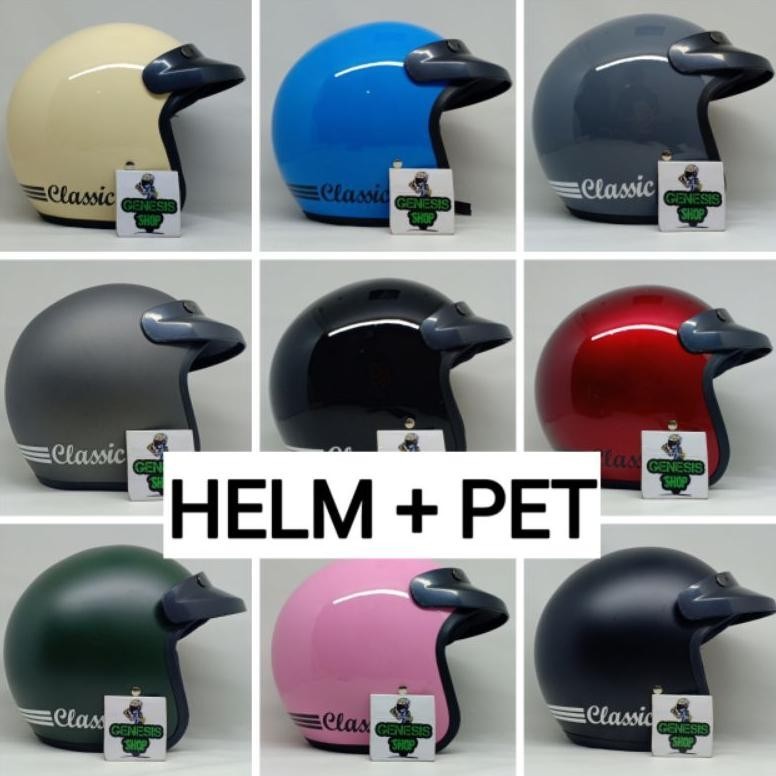 Bisa Cod Helm Bogo Sni Murah Helm Bogo Retro Classic Helm Bogo Kekinian Original