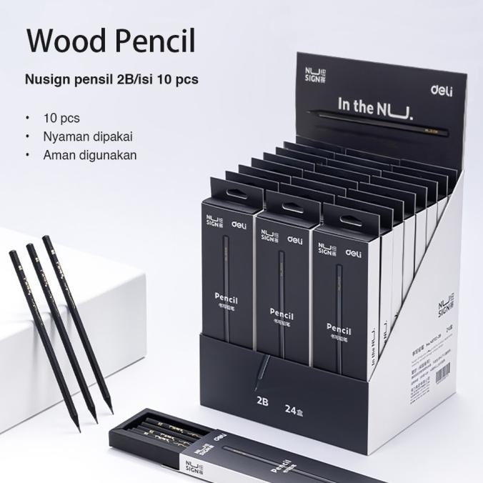 

Special - Nusign 2B Pencil / Pensil 2B Design Elegan Nyaman Di Genggam NS722-2B ,,