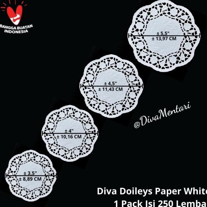 

New! Diva Doyley Paper White Dia 5,5" ~