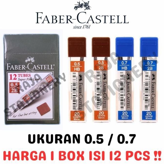 

Trend - FABER CASTELL LEAD 2B 0.5 0.7 ISI PENSIL MEKANIK SUPERFINE [12PCS] - 0.5mm ,,