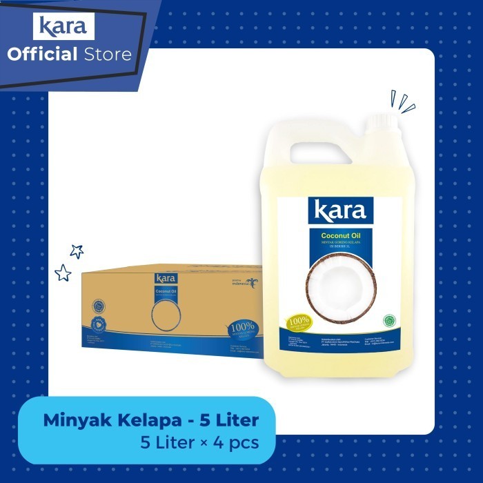 

Kara Minyak Goreng Kelapa (Coconut Cooking Oil) 5L - 1 Carton/4Jerigen Original Dan Terpercaya