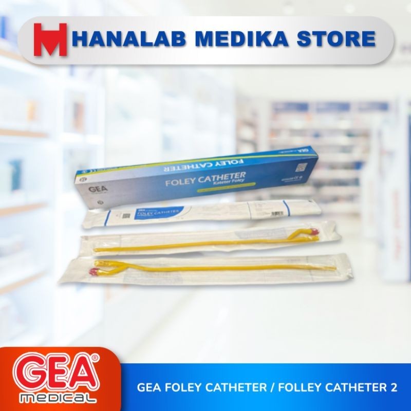 GEA FOLEY CATHETER / FOLLEY CATHETER 2 WAY 16FR 18FR / SELANG KATETER LATEX