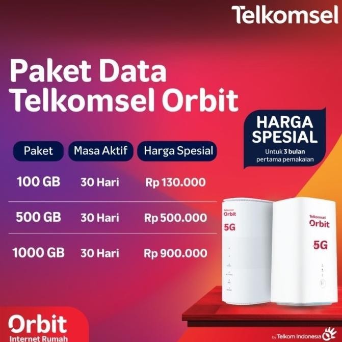 BARANG TERLARIS Telkomsel Orbit Turbo 5G WiFi High Speed Bonus Data