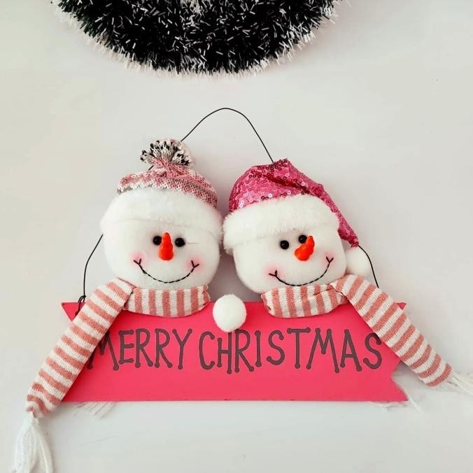 

Best Sales Gantungan Pintu Boneka Pink Santa Snowman Plush Toy Kado Natal Unik Pengiriman Cepat