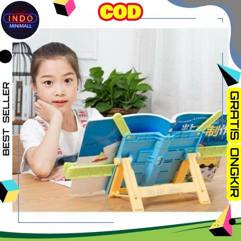 

Sandaran Buku 4 in 1 Book Stand Holder Anak Belajar Tablet HP SF27