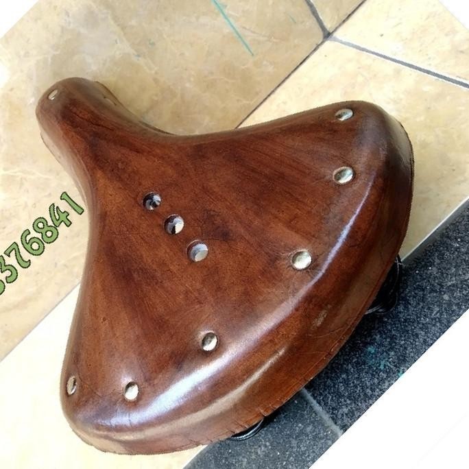 Sadel Sepeda Onthel Model Dames Akses Kulit Asli Hot Quality 9722 Original