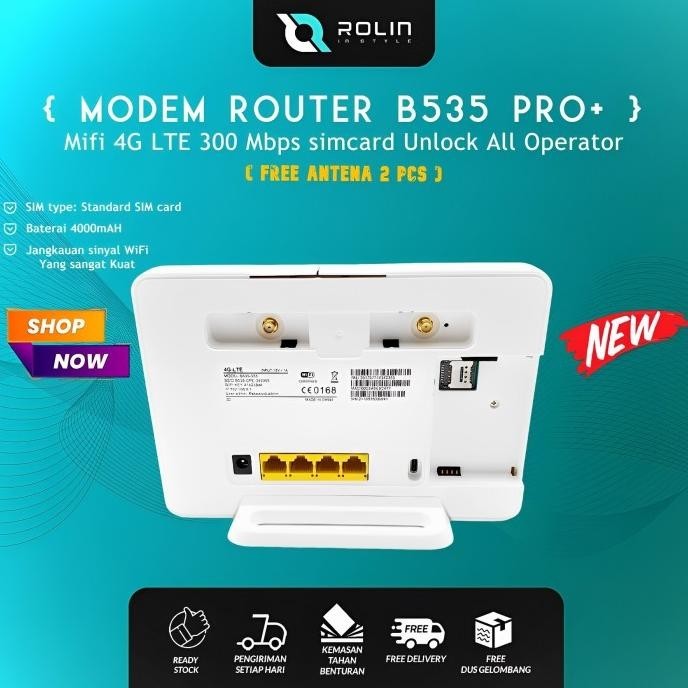 BARANG TERLARIS Modem Router Rodson B535 Pro+ 4G Unlock All Operator 300Mbps