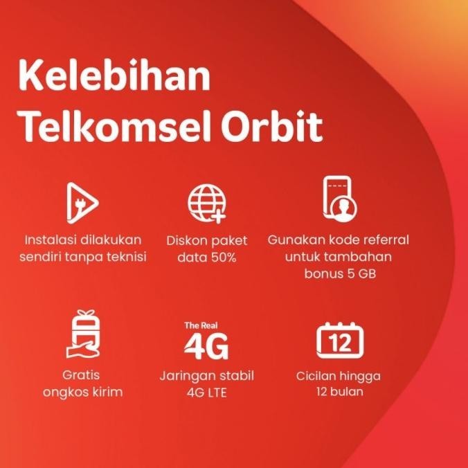 BARANG TERLARIS Telkomsel Orbit Star Lite Modem WiFi 4G Bonus Data 50GB HOME ROUTER