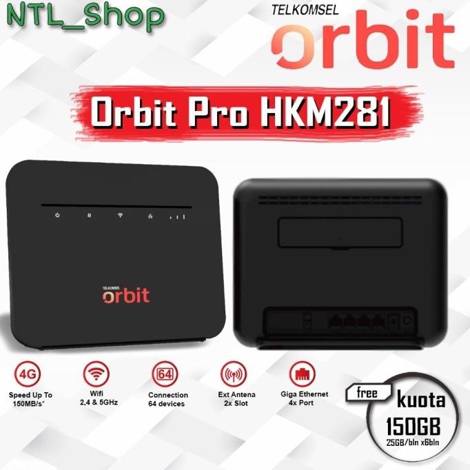 BARANG TERLARIS Orbit Pro HKM281 - Telkomsel Orbit Pro HKM281 Modem WiFi 4G
