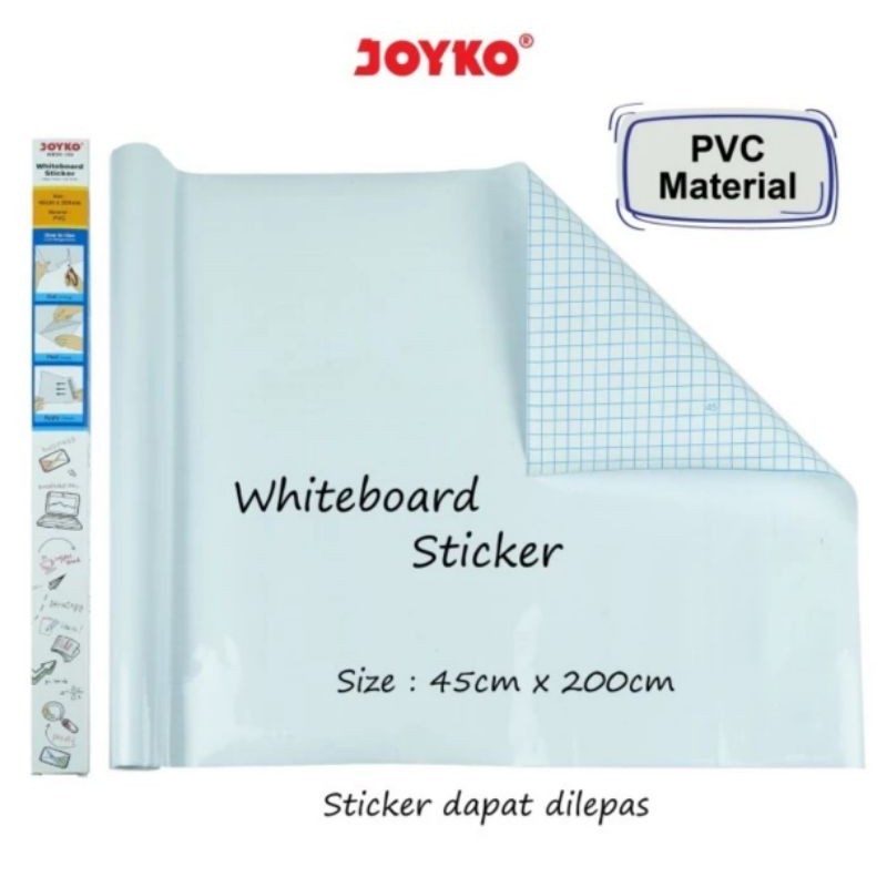 

Whiteboard Sticker / Sticker Papan Tulis Putih Joyko WBSK-150