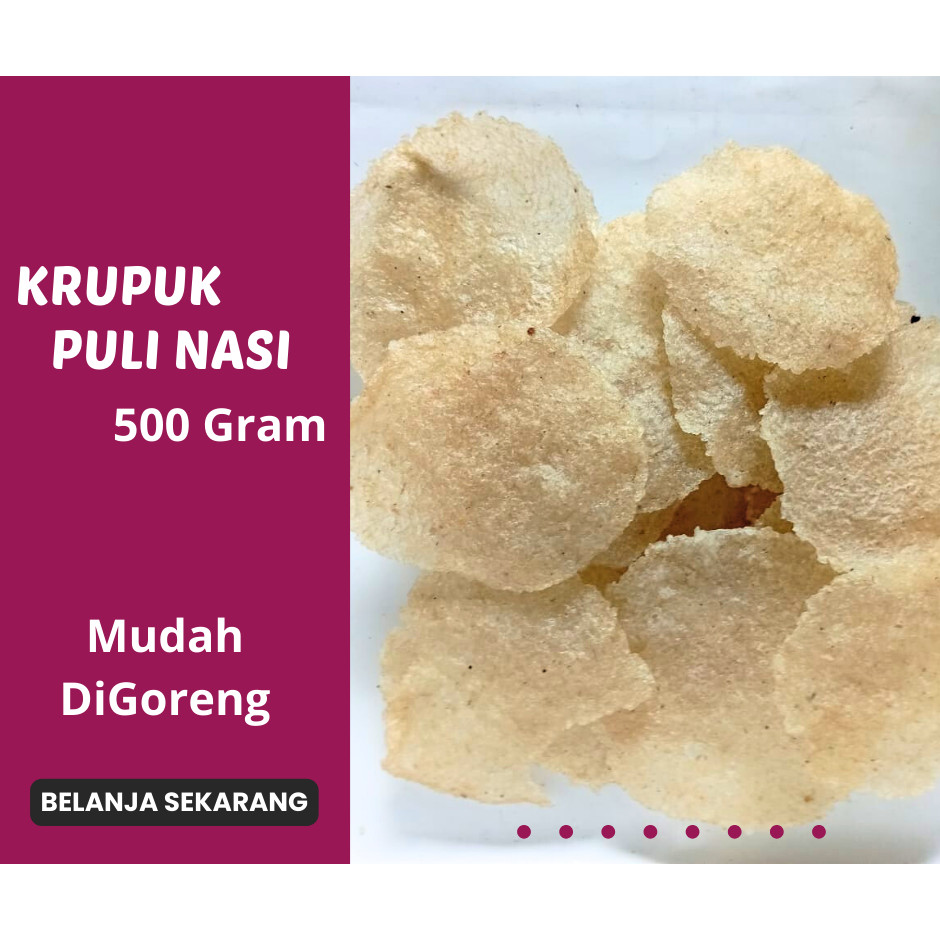 

Krupuk Puli Nasi Asli Produk Desa 500 Gram