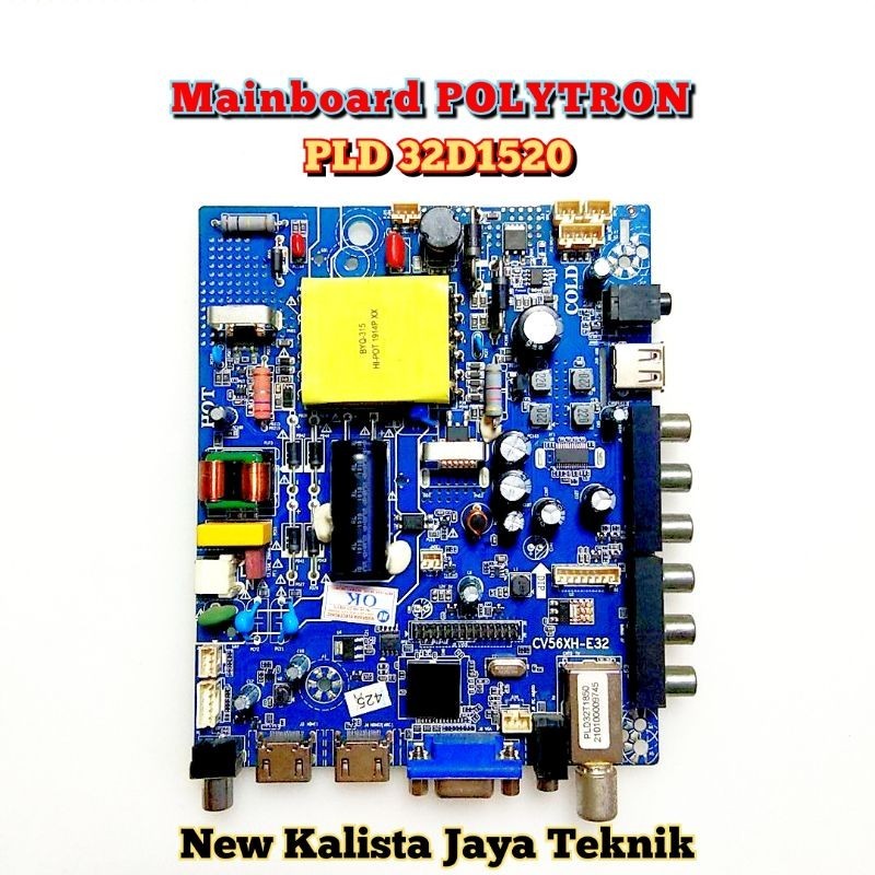 MAINBOARD POLYTRON PLD 32D1520 ORIGINAL CV56XH-E32 MB 32D1520 MOTHERBOARD 32D1520 MB POLYTRON 32D152