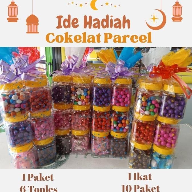 

New Mini Coklat Parcel Lebaran Isi 6 Toples / Hampers Lebaran Coklat Limited Edition