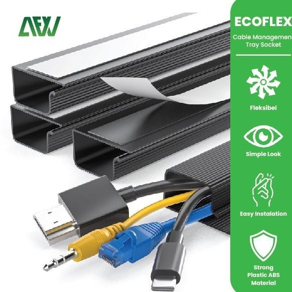 

Ecoflex Klip Kabel Cable Management Cord Holder Pelindung Kabel