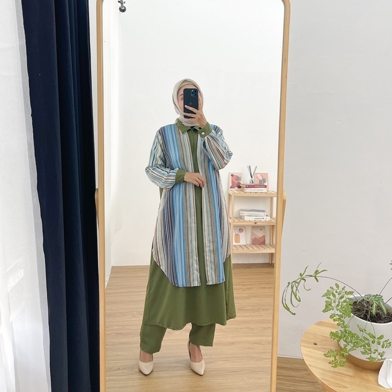 [ONLINE EXCLUSIVE] MAYLA ONESET SYAKILA / setelan wanita tunik dan kulot