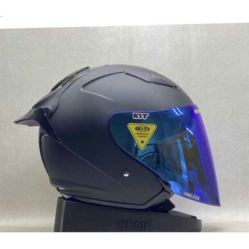 HELM KYT GALAXY HITAM DOFF PAKET GANTENG