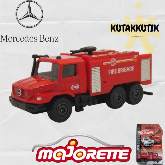 Majorette Mobil Pemadam Fire Truck Mercedes Benz Zetros Fire Brigade