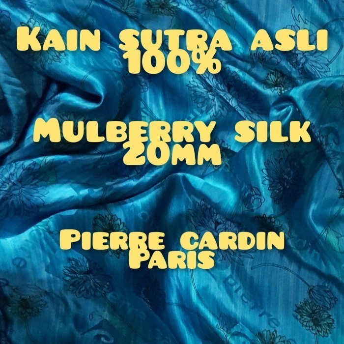 Naenggo Kain Sutra Asli 100% Kain Sutra Motif Mulberry Silk Fabric 20Mm