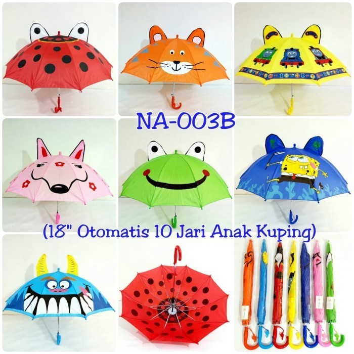 Payung Anak Kuping Besar Kter - Payung Kuping Animal Lucu Gemoy