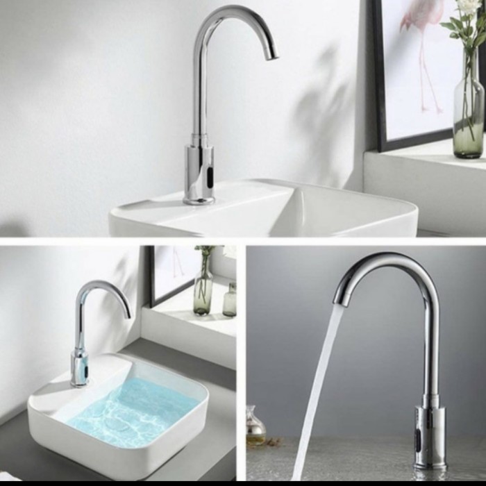 Kran wastafel sensor angsa/kran angsa sensor/keran wastafel otomatis