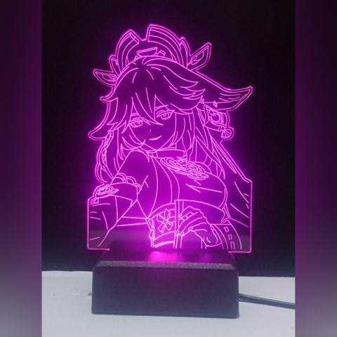 LAMPU TIDUR AKRILIK ANIME KARAKTER YAE MIKO