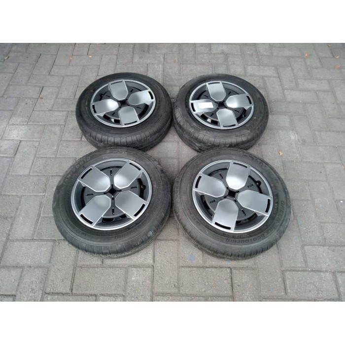 BARU VELG MOBIL STD WULING AIR EV RING 12 PCD 4x100 BAN GRENNMAX 145/70R12