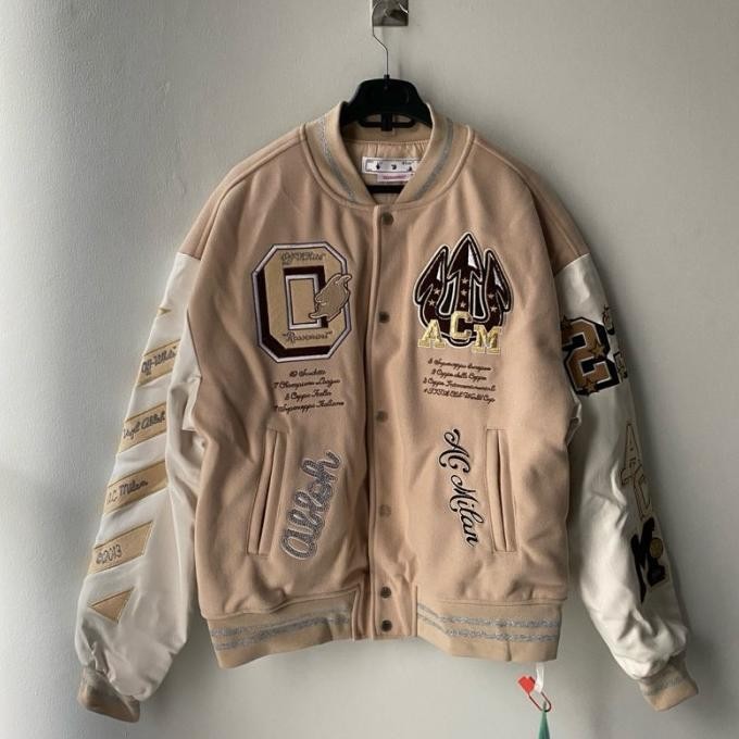 Off White Virgil Abloh X Ac Milan Varsity Jacket Xavionxa