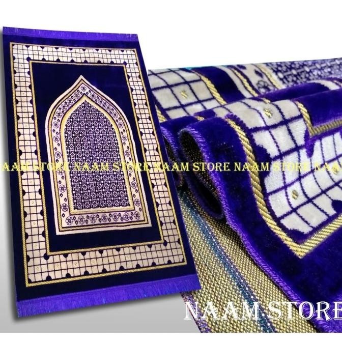 NEW TERLARIS SAJADAH MOTIF TURKI PREMIUM ,SAJADAH STANDAR DEWASA ,SAJADAH SHOLAT PACKING BAGUS