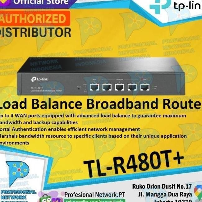 Ef Tp-Link Tl-R480T+ Load Balance Broadband Router, R480T+, R480T Xacutee1