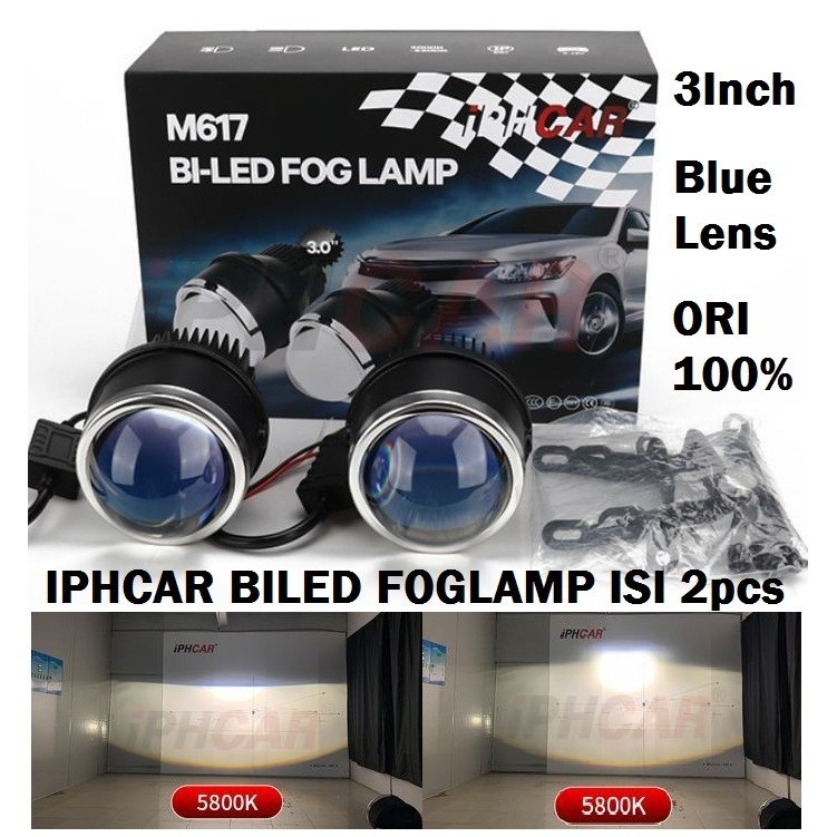 Lampu Foglamp Projector M617 Iphcar Biled Projie Bi Led Mobil 3 Inch