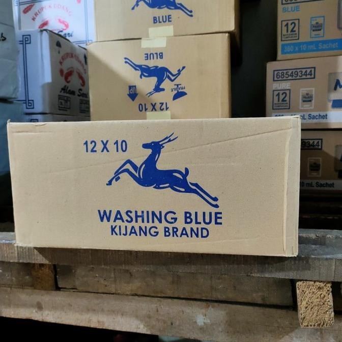 Blau Cuci /Blau Tju Tji Cap Kijang Asli (Dus) Isi 10 Pack - Kirataso