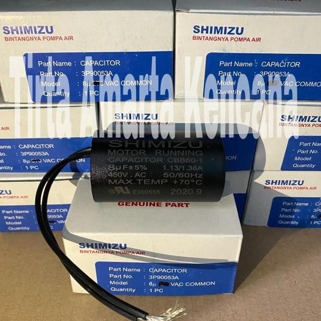 [New] Kapasitor Pompa Air Shimizu 8Uf / Kapasitor Shimizu 8 Uf