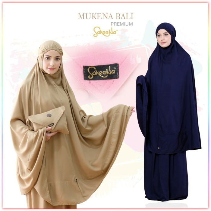COD Mukena Bali Premium Sakeena Jumbo Dewasa Polos